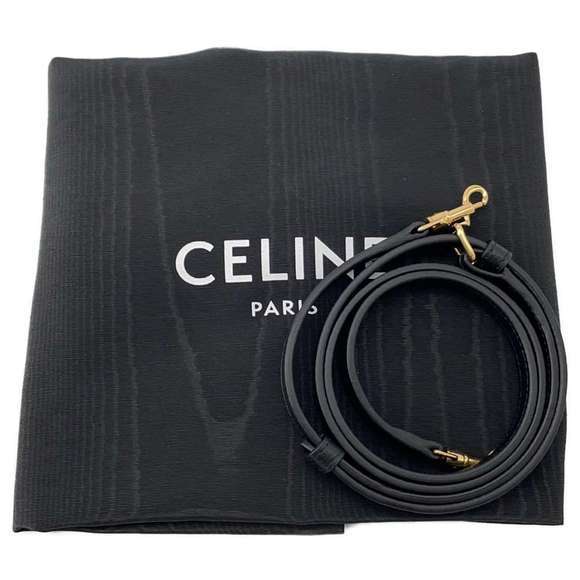 Celine Small Hippo Drawstring Cuile Triomphe Shoulder Bag Black - Picture 13 of 13